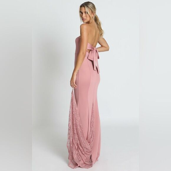 NEW SHOWPO ALWAYS WILL LOVE YOU DRESS IN DUSTY ROSE NWT - Picture 3 of 8